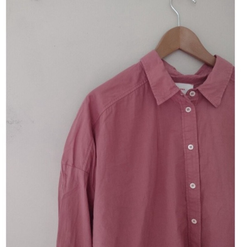 Xirena Split Open Back Button Up Blouse - image 2